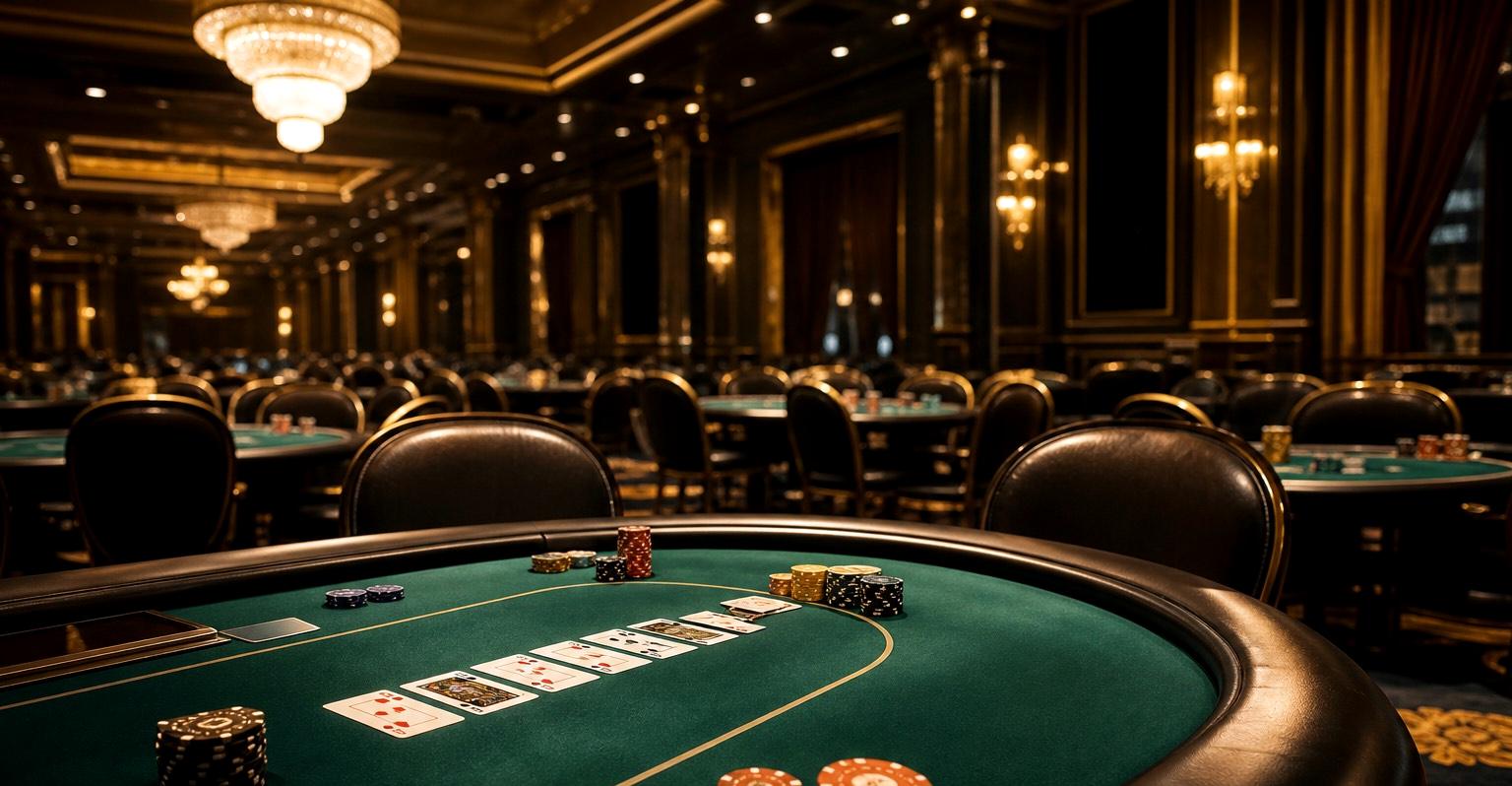 Poker tournament room